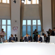 From the left, South African President Cyril Ramaphosa, Burkina Faso’s President Roch Marc Christian Kabore, Rwanda’s President Paul Kagame, French President Emmanuel Macron, Egyptian President and Chairman of the African Union Abdel Fattah al-Sissi, Chile’s President Sebastian Pinera and German Chancellor Angela Merkel attend a work session focused on climate in Biarritz, southwestern France, Monday Aug. 26, 2019, on the third day of the annual G7 Summit.